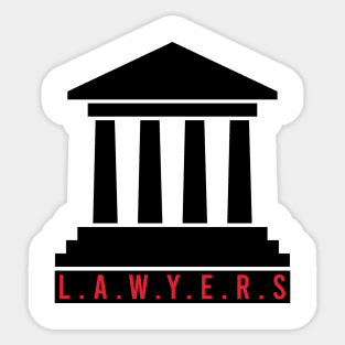 Court lawyers Sticker